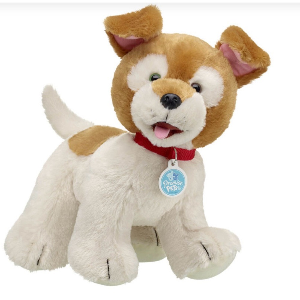 Build a Bear Promise Pets Brown and White Puppy Stuffed Animal